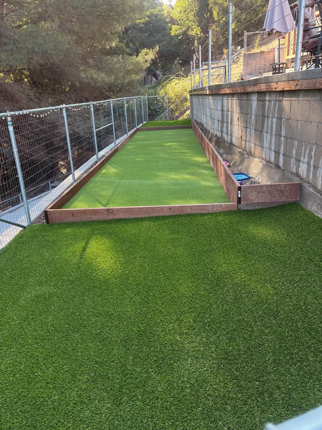 Backyard turf project
