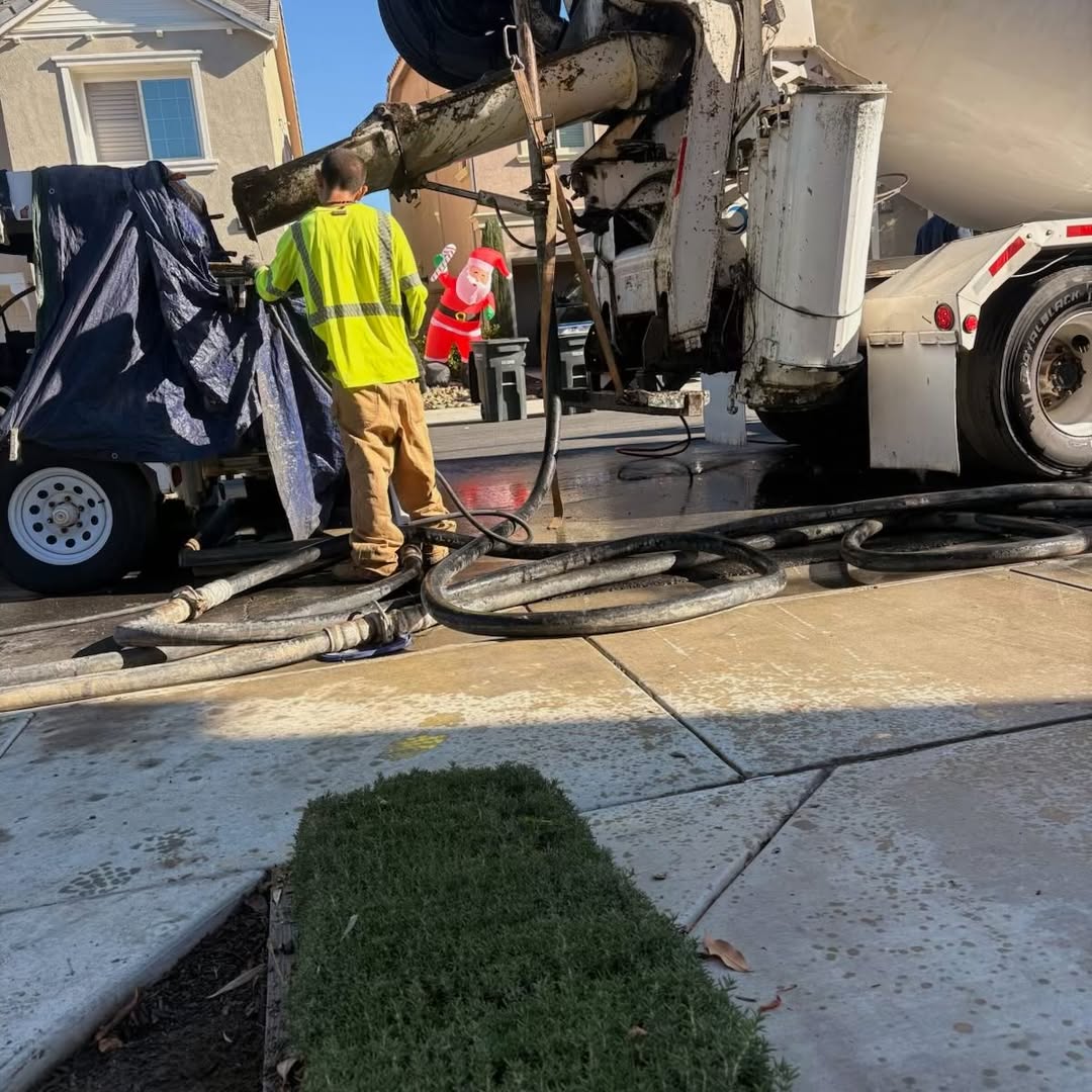 Completed landscaping project